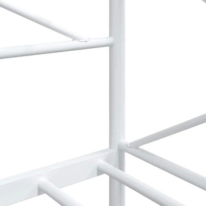 Κρεβάτι ημέρας  χωρίς στρώμα Λευκό 75x190 cm Ατσάλι