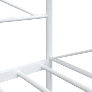Κρεβάτι ημέρας χωρίς στρώμα Λευκό 100x200 cm Ατσάλι - Pakobazaar