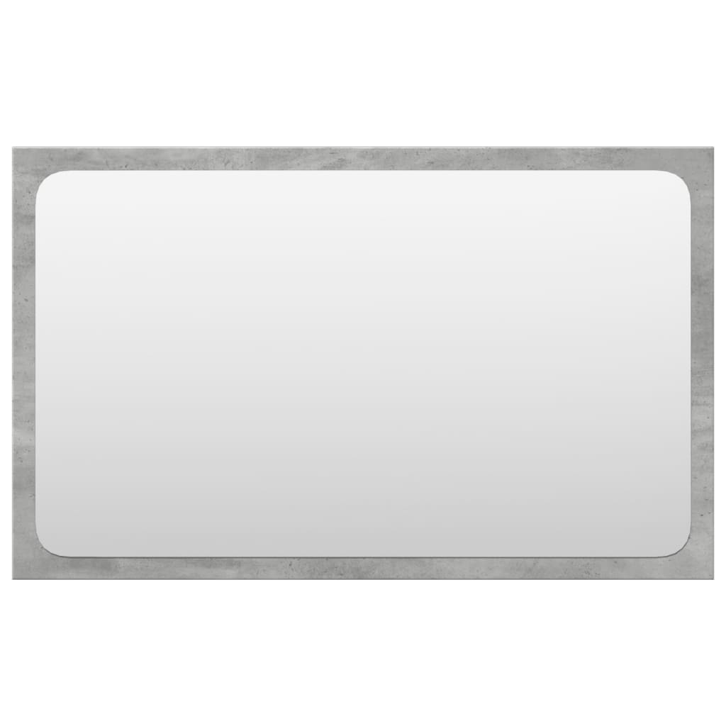 Σετ Επίπλων Μπάνιου 3 Τεμαχίων Γκρι Σκυροδέματος από Επεξ. Ξύλο - Pakobazaar