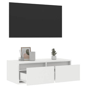 Έπιπλο Τηλεόρασης με LED Λευκό 75x35,5x25 εκ. - Pakobazaar
