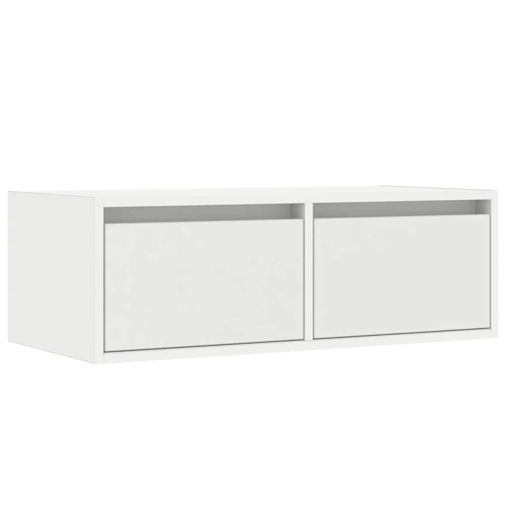 Έπιπλο Τηλεόρασης με LED Λευκό 75x35,5x25 εκ. - Pakobazaar