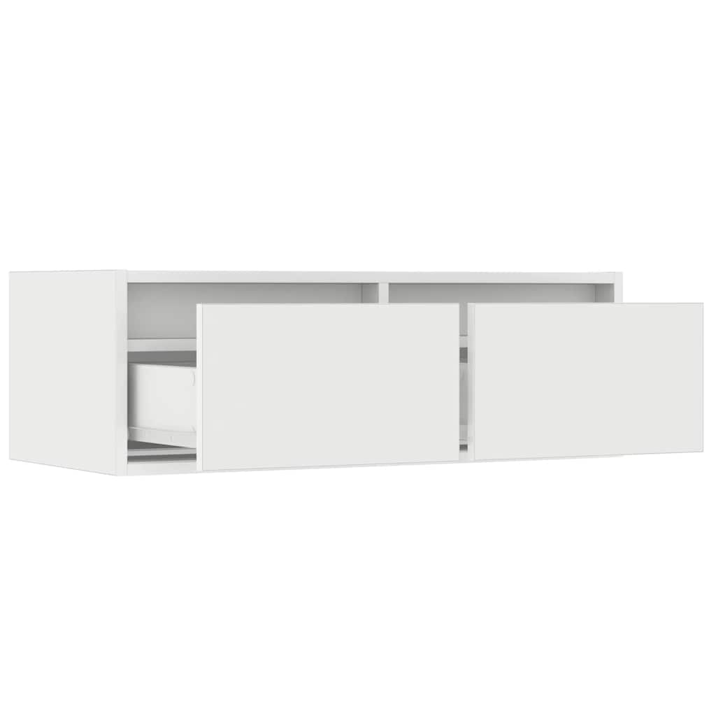 Έπιπλο Τηλεόρασης με LED Λευκό 75x35,5x25 εκ. - Pakobazaar