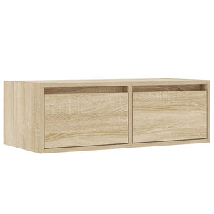 ντουλάπι τηλεόρασης  με φώτα LED Sonoma Oak 75x35,5x25 cm - Pakobazaar