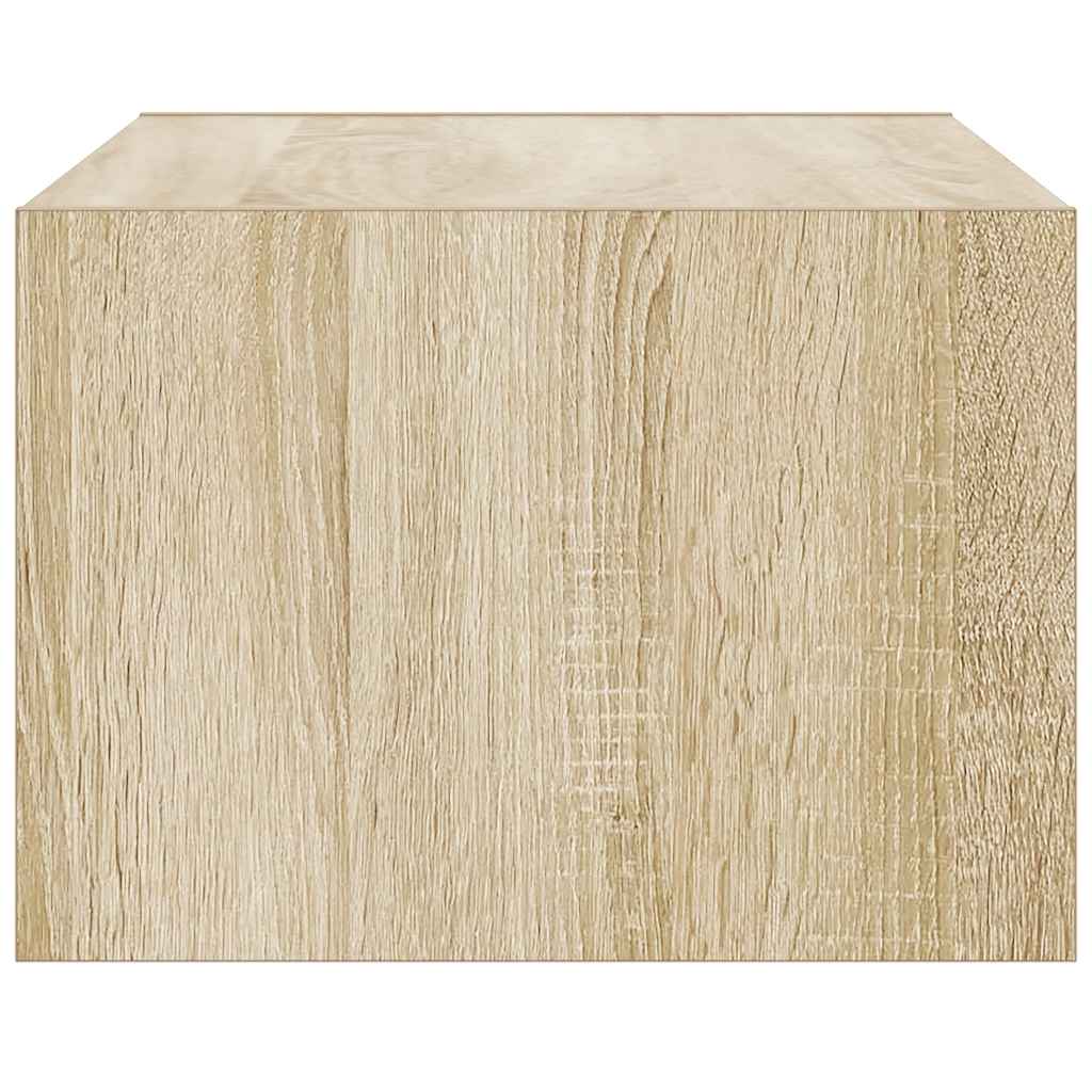 ντουλάπι τηλεόρασης  με φώτα LED Sonoma Oak 75x35,5x25 cm - Pakobazaar