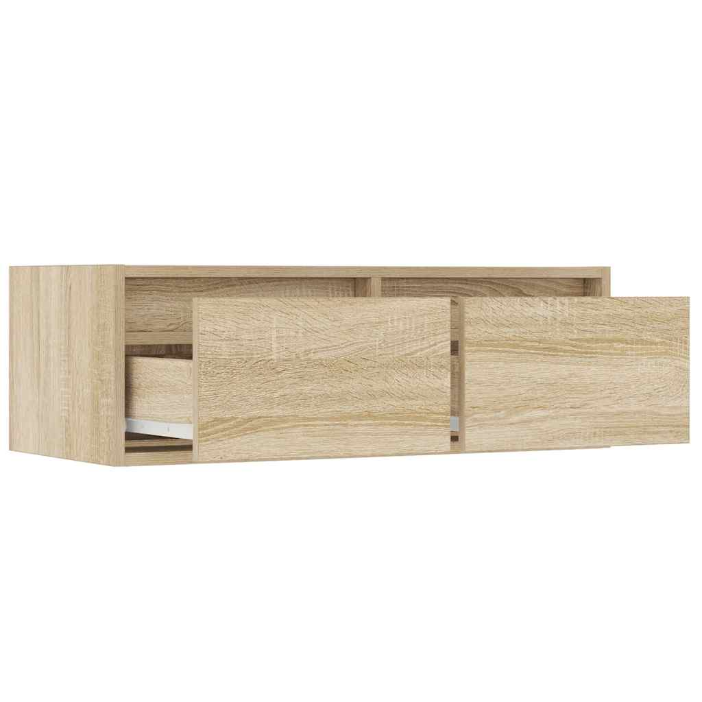 ντουλάπι τηλεόρασης  με φώτα LED Sonoma Oak 75x35,5x25 cm - Pakobazaar