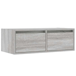 Έπιπλο Τηλεόρασης με LED Γκρι Sonoma 75x35,5x25 εκ. - Pakobazaar