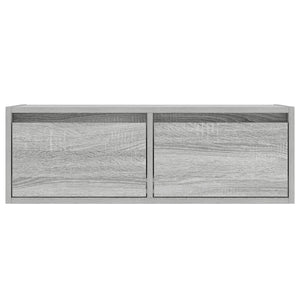 Έπιπλο Τηλεόρασης με LED Γκρι Sonoma 75x35,5x25 εκ. - Pakobazaar