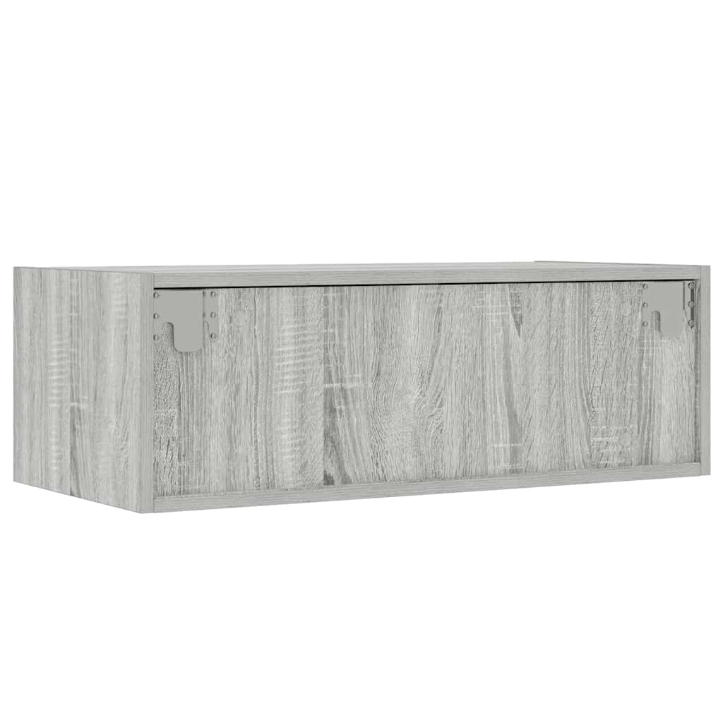 Έπιπλο Τηλεόρασης με LED Γκρι Sonoma 75x35,5x25 εκ. - Pakobazaar