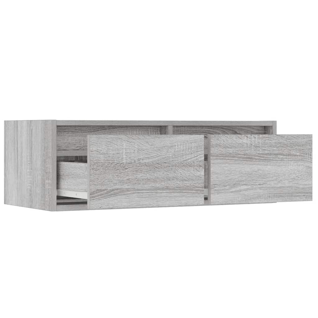 Έπιπλο Τηλεόρασης με LED Γκρι Sonoma 75x35,5x25 εκ. - Pakobazaar