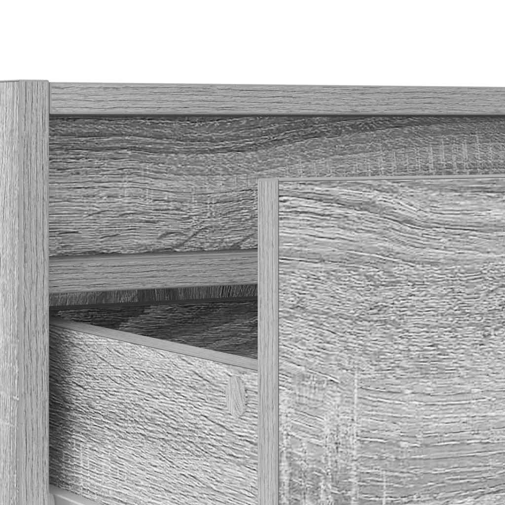 Έπιπλο Τηλεόρασης με LED Γκρι Sonoma 75x35,5x25 εκ. - Pakobazaar