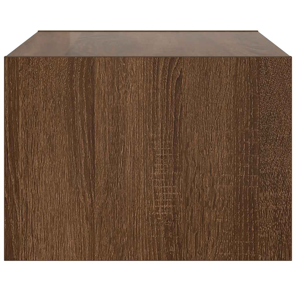Έπιπλο Τηλεόρασης με LED Καφέ Δρυς 75x35,5x25 εκ. - Pakobazaar