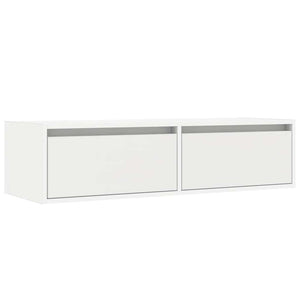 Έπιπλο Τηλεόρασης με LED Λευκό 100X35,5x25 εκ. - Pakobazaar