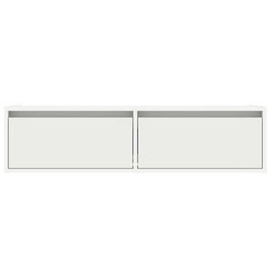 Έπιπλο Τηλεόρασης με LED Λευκό 100X35,5x25 εκ. - Pakobazaar