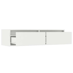 Έπιπλο Τηλεόρασης με LED Λευκό 100X35,5x25 εκ. - Pakobazaar
