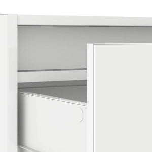 Έπιπλο Τηλεόρασης με LED Λευκό 100X35,5x25 εκ. - Pakobazaar