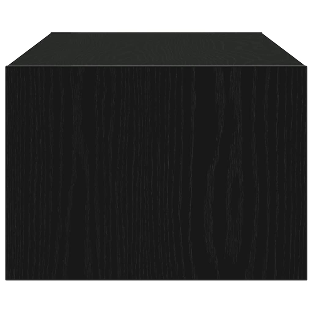 Έπιπλο Τηλεόρασης με LED Μαύρη βελανιδιά 100X35,5x25 εκ.