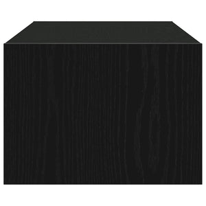 Έπιπλο Τηλεόρασης με LED Μαύρη βελανιδιά 100X35,5x25 εκ.