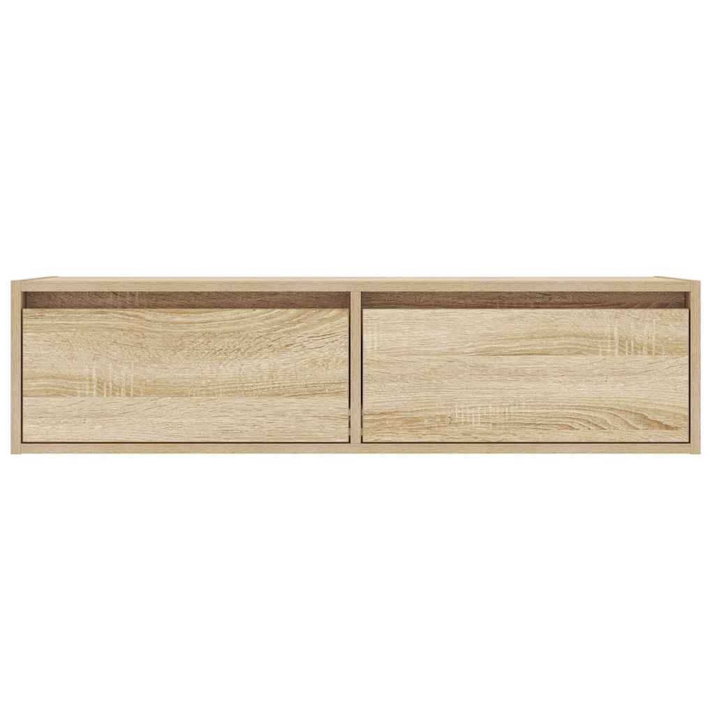 Έπιπλο Τηλεόρασης με LED Sonoma Δρυς 100X35,5x25 εκ. - Pakobazaar