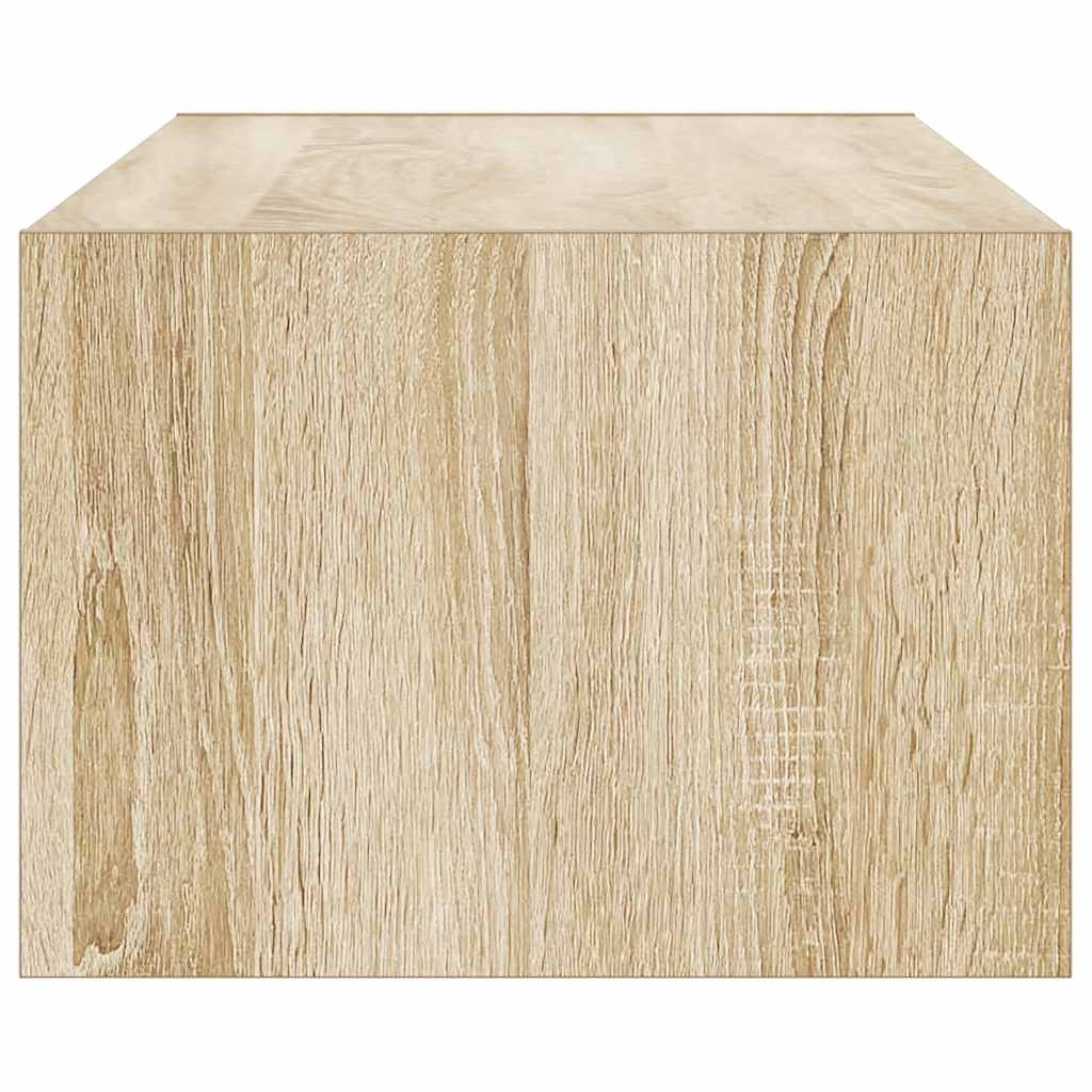 Έπιπλο Τηλεόρασης με LED Sonoma Δρυς 100X35,5x25 εκ. - Pakobazaar