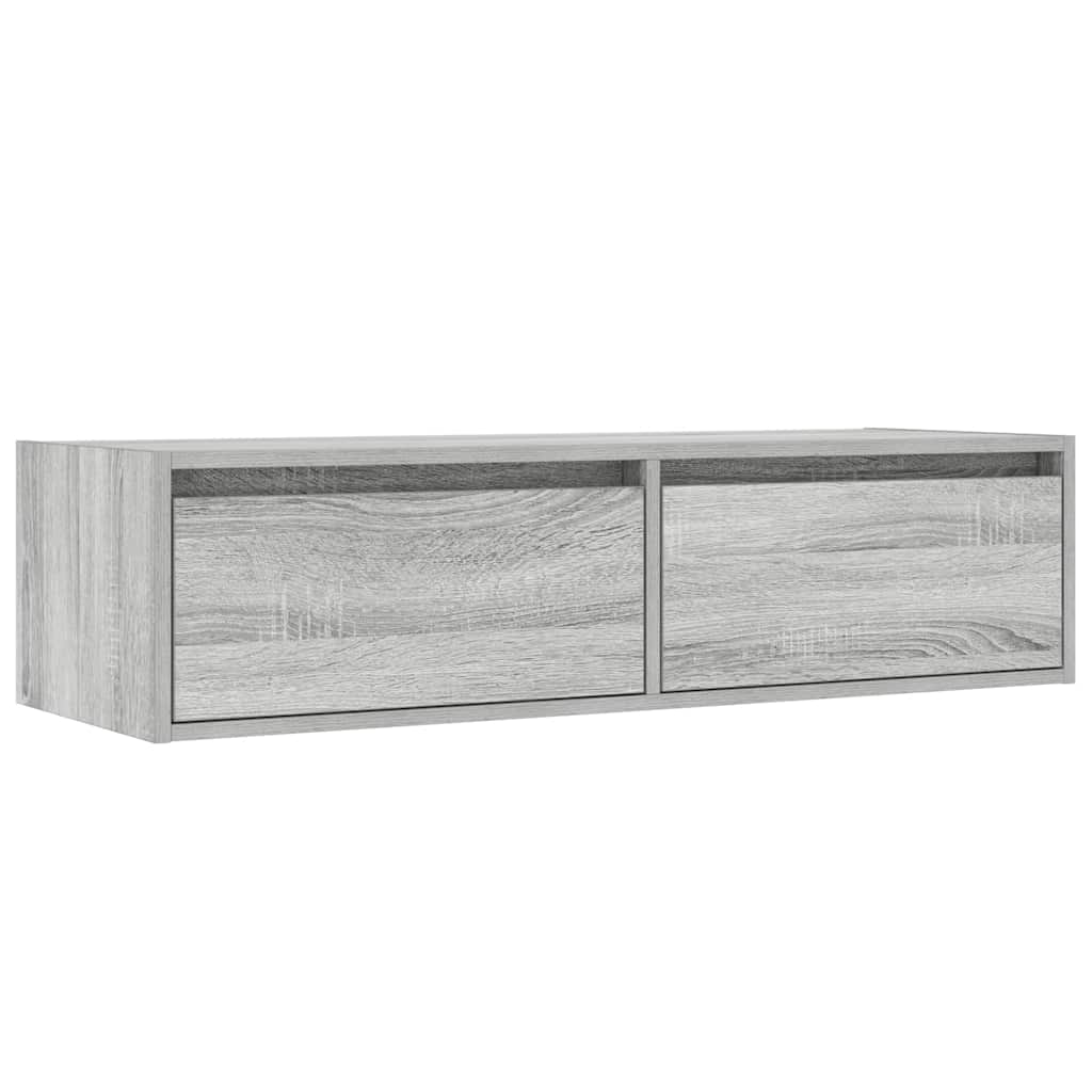 Έπιπλο Τηλεόρασης με LED Γκρι Sonoma 100X35,5x25 εκ. - Pakobazaar
