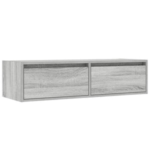 Έπιπλο Τηλεόρασης με LED Γκρι Sonoma 100X35,5x25 εκ. - Pakobazaar