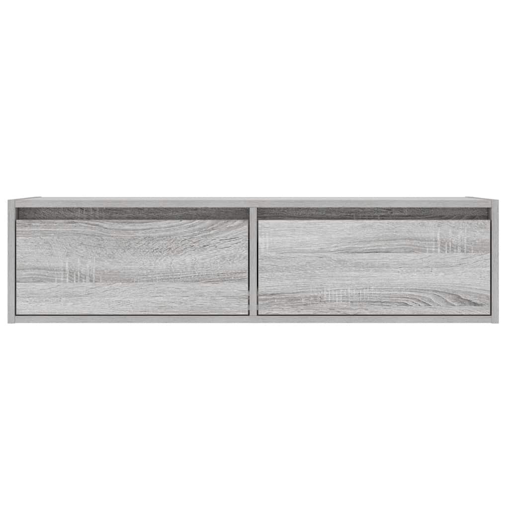 Έπιπλο Τηλεόρασης με LED Γκρι Sonoma 100X35,5x25 εκ. - Pakobazaar