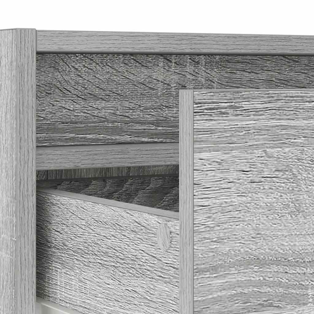 Έπιπλο Τηλεόρασης με LED Γκρι Sonoma 100X35,5x25 εκ. - Pakobazaar