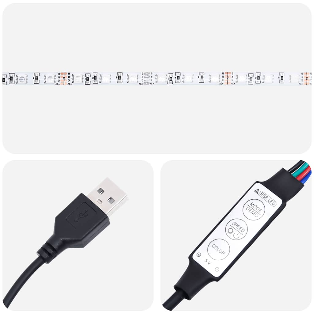 Έπιπλο Τηλεόρασης με LED Τεχνίτης βελανιδιά 100X35,5x25 εκ. - Pakobazaar