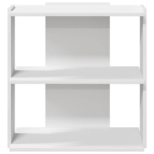 Βιβλιοθήκη 3 επιπέδων Λευκό 60x30x60 cm Ξύλινη κατασκευή - Pakobazaar