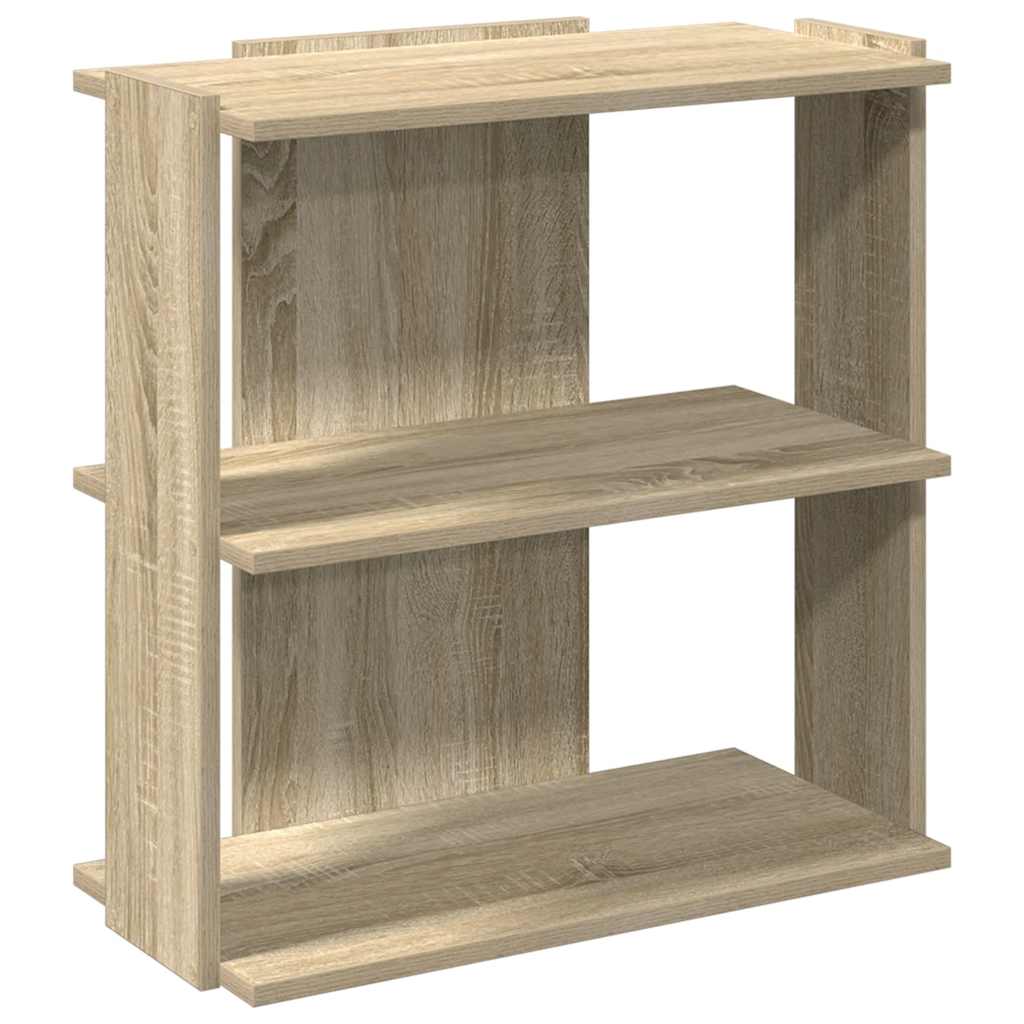 Βιβλιοθήκη 3 Επιπέδων Sonoma Δρυς 60x30x60 εκ. Επεξεργ. Ξύλο - Pakobazaar