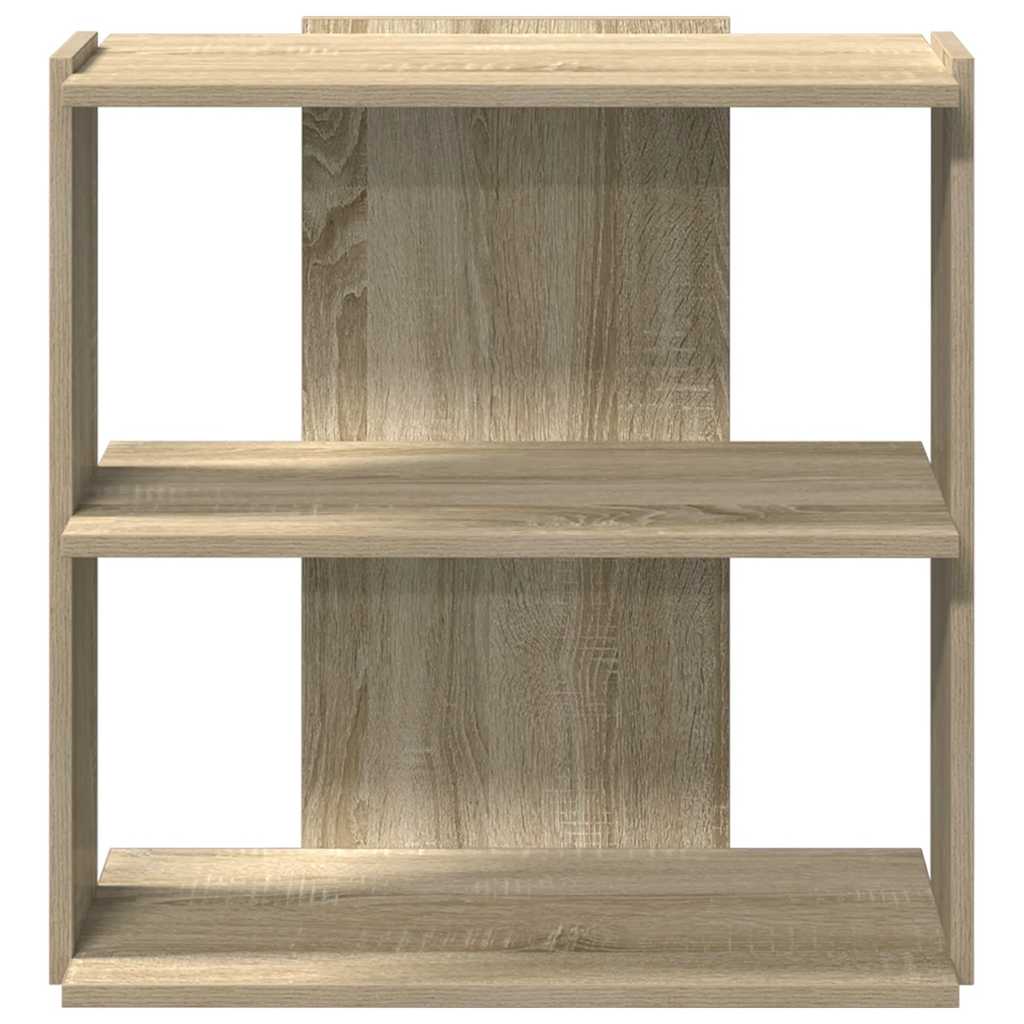Βιβλιοθήκη 3 Επιπέδων Sonoma Δρυς 60x30x60 εκ. Επεξεργ. Ξύλο - Pakobazaar