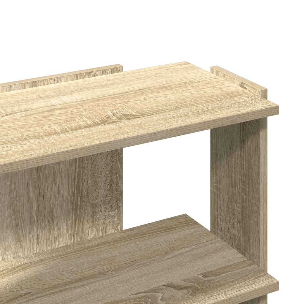 Βιβλιοθήκη 3 Επιπέδων Sonoma Δρυς 60x30x60 εκ. Επεξεργ. Ξύλο - Pakobazaar