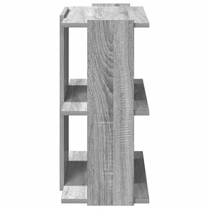 Βιβλιοθήκη 3 Επιπέδων Γκρι Sonoma 60x30x60 εκ. Επεξεργ. Ξύλο