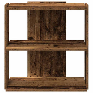 Βιβλιοθήκη 3 επιπέδων Παλιό Ξύλο 60x30x60 cm Ξύλινη κατασκευή