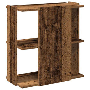Βιβλιοθήκη 3 επιπέδων Παλιό Ξύλο 60x30x60 cm Ξύλινη κατασκευή