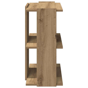 Βιβλιοθήκη 3 επιπέδων Δρυς τεχνίτης 60x30x60 cm - Pakobazaar