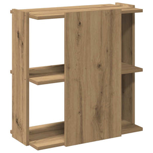 Βιβλιοθήκη 3 επιπέδων Δρυς τεχνίτης 60x30x60 cm - Pakobazaar
