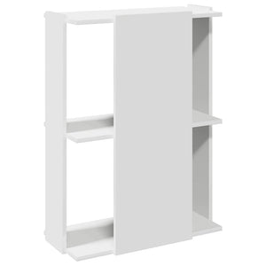 Βιβλιοθήκη 3 επιπέδων Λευκό 60x30x80 cm Ξύλινη κατασκευή