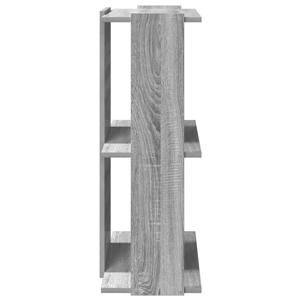 Βιβλιοθήκη 3 Επιπέδων Γκρι Sonoma 60x30x80 εκ. Επεξεργ. Ξύλο - Pakobazaar