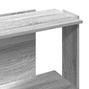 Βιβλιοθήκη 3 Επιπέδων Γκρι Sonoma 60x30x80 εκ. Επεξεργ. Ξύλο - Pakobazaar