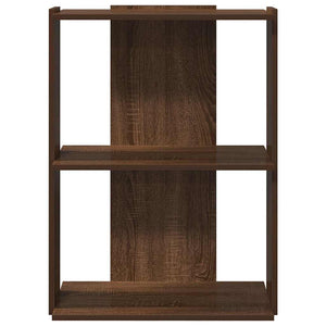 Βιβλιοθήκη 3 Επιπέδων Καφέ Δρυς 60x30x80 εκ. Επεξεργ. Ξύλο
