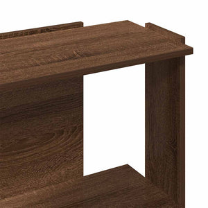 Βιβλιοθήκη 3 Επιπέδων Καφέ Δρυς 60x30x80 εκ. Επεξεργ. Ξύλο