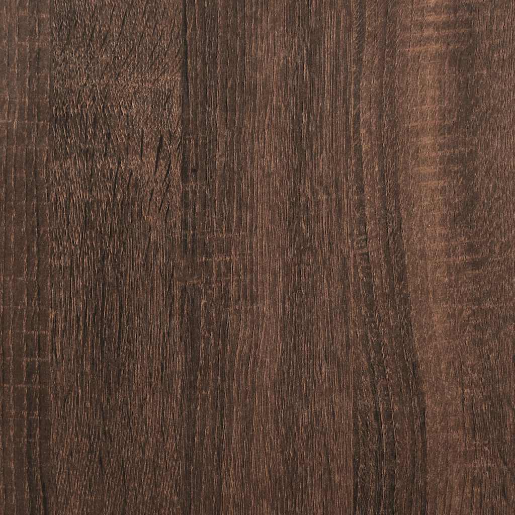 Βιβλιοθήκη 3 Επιπέδων Καφέ Δρυς 60x30x80 εκ. Επεξεργ. Ξύλο