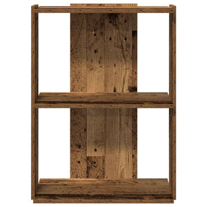 Βιβλιοθήκη 3 επιπέδων Παλιό Ξύλο 60x30x80 cm Ξύλινη κατασκευή - Pakobazaar
