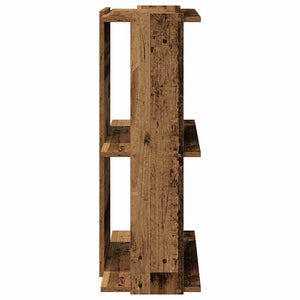 Βιβλιοθήκη 3 επιπέδων Παλιό Ξύλο 60x30x80 cm Ξύλινη κατασκευή - Pakobazaar