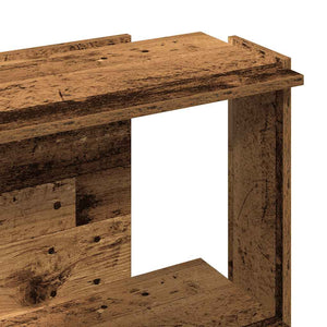 Βιβλιοθήκη 3 επιπέδων Παλιό Ξύλο 60x30x80 cm Ξύλινη κατασκευή - Pakobazaar