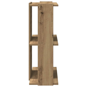 Βιβλιοθήκη 3 επιπέδων Δρυς τεχνίτης 60x30x80 cm