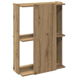 Βιβλιοθήκη 3 επιπέδων Δρυς τεχνίτης 60x30x80 cm