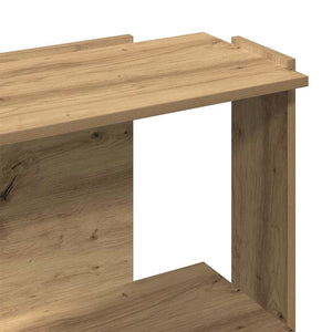 Βιβλιοθήκη 3 επιπέδων Δρυς τεχνίτης 60x30x80 cm