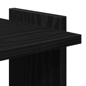 Βιβλιοθήκη 3 Επιπέδων Μαύρη 60x30x120 εκ. Επεξεργασμένο Ξύλο